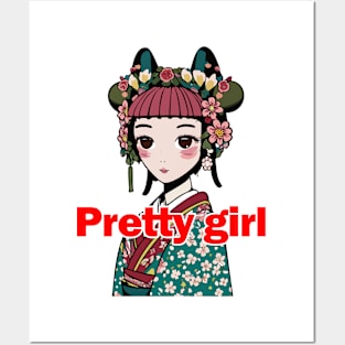 Pretty girl Posters and Art